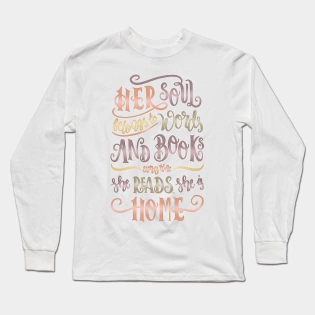 HER SOUL Long Sleeve T-Shirt by Catarinabookdesigns